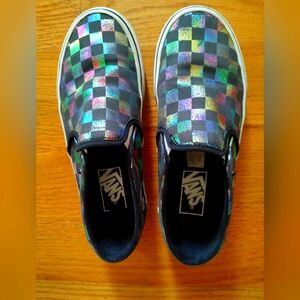 Vans Women's Size 6.5 Retro multicolor slip ons